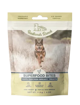 Badlands Ranch Superfood Bites Chicken Breast Freeze-Dried Dog Treats