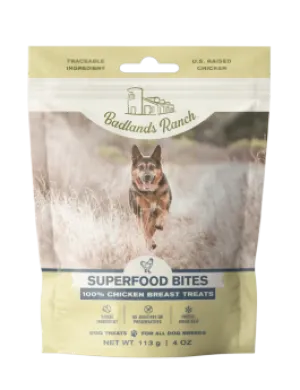 Badlands Ranch Superfood Bites Chicken Breast Freeze-Dried Dog Treats