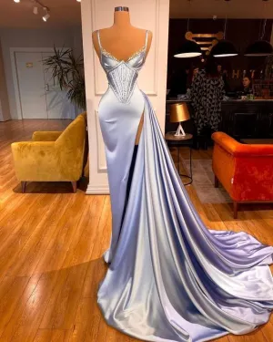 Blue Long Prom Dresses Women Dresses, Evening Dress    S2400