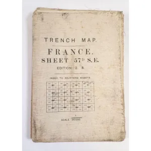 British WW1 Trench Map 57D SE Edition 2B