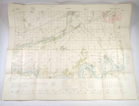 British WW1 Trench Map Sheet 62D N E Edition 2