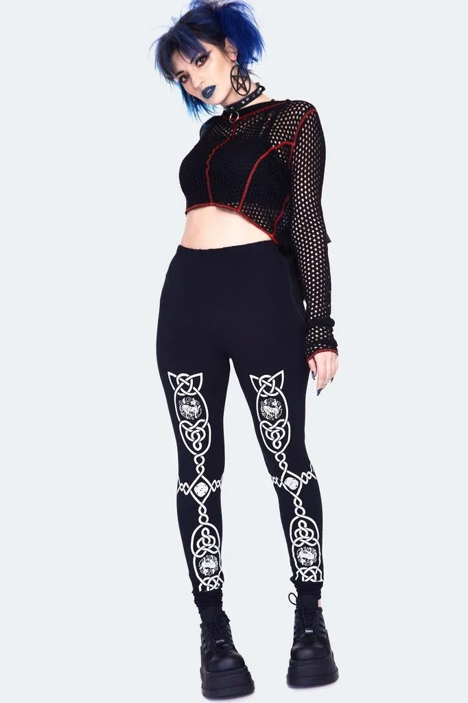 Celtic Knots Print Leggings