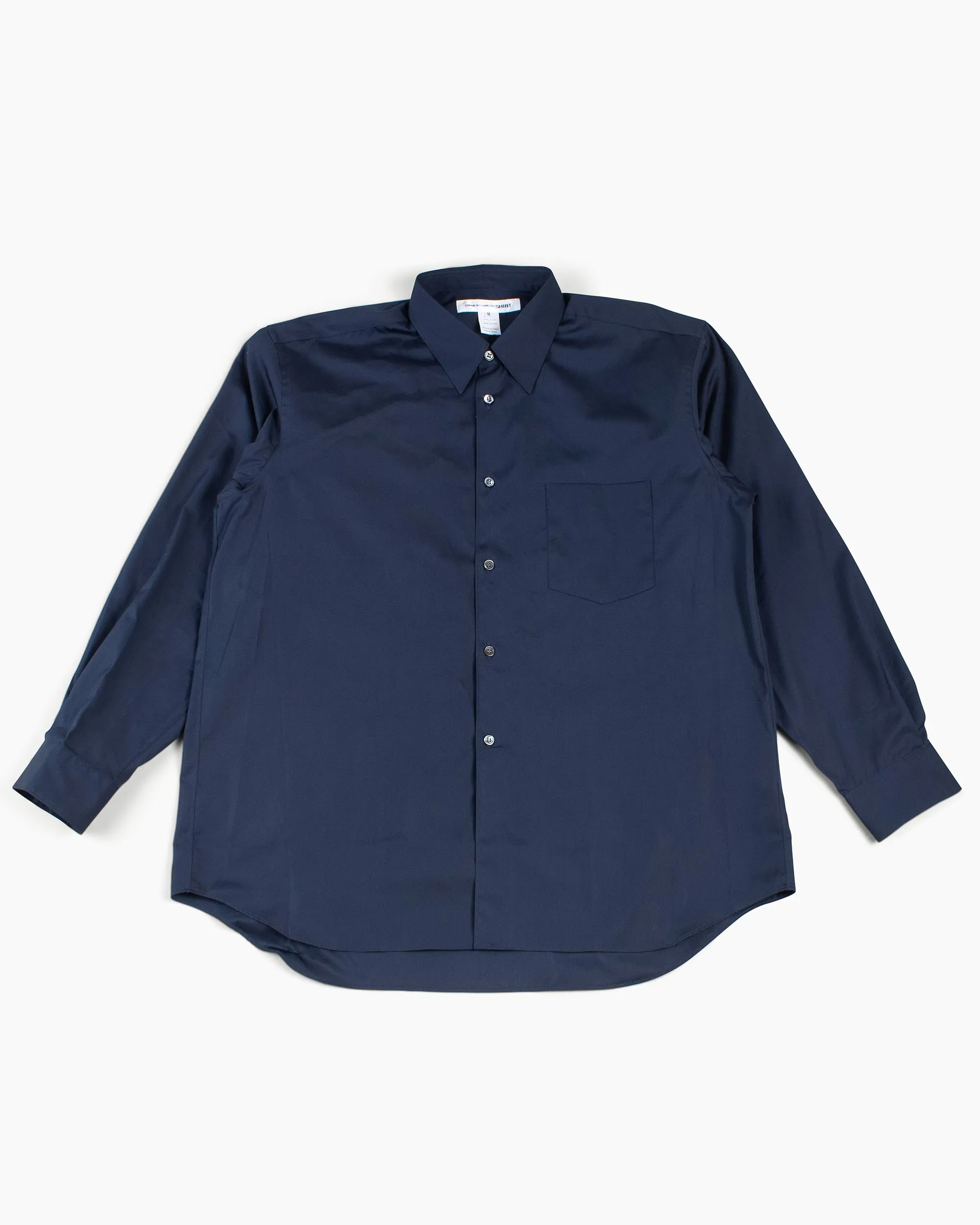 Comme des Garçons SHIRT Wide Classic Big Collar Shirt Navy