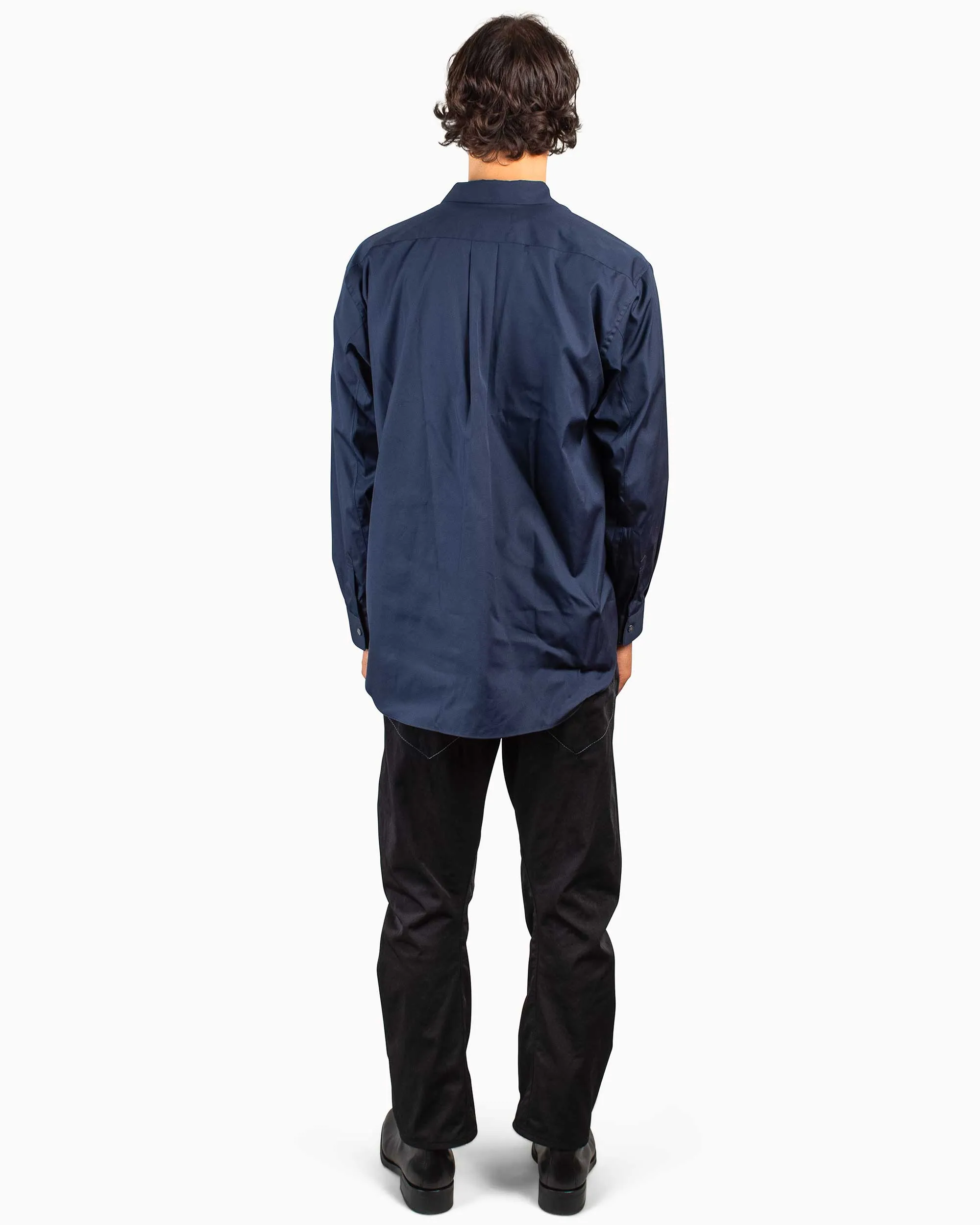 Comme des Garçons SHIRT Wide Classic Big Collar Shirt Navy