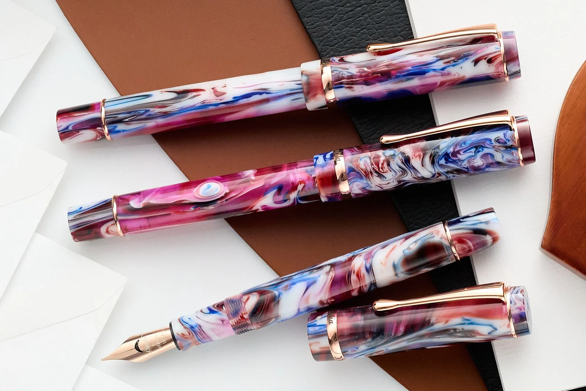 Conklin Duragraph Fountain Pen - Amethyst Whirlwind (Limited Edition)