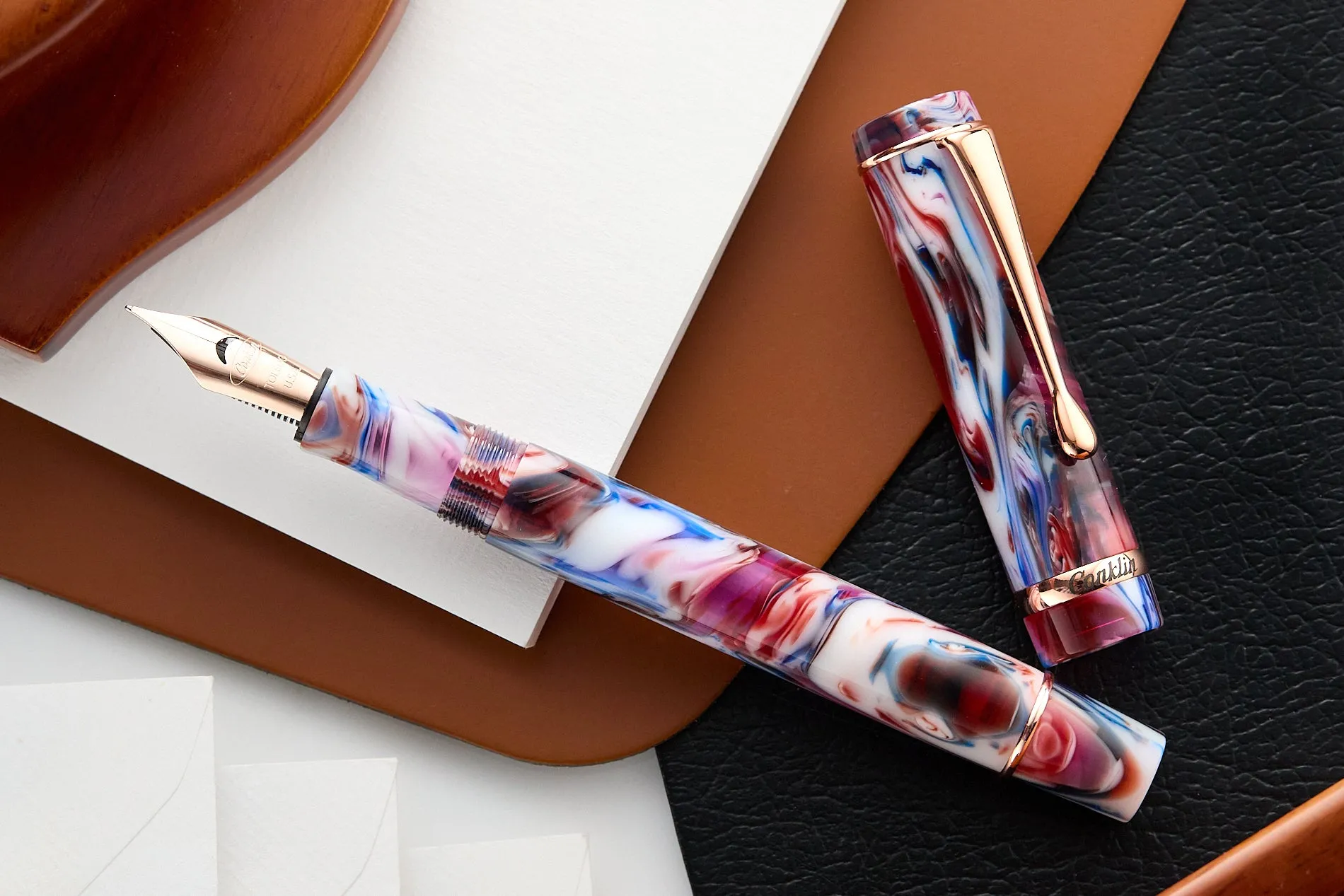 Conklin Duragraph Fountain Pen - Amethyst Whirlwind (Limited Edition)