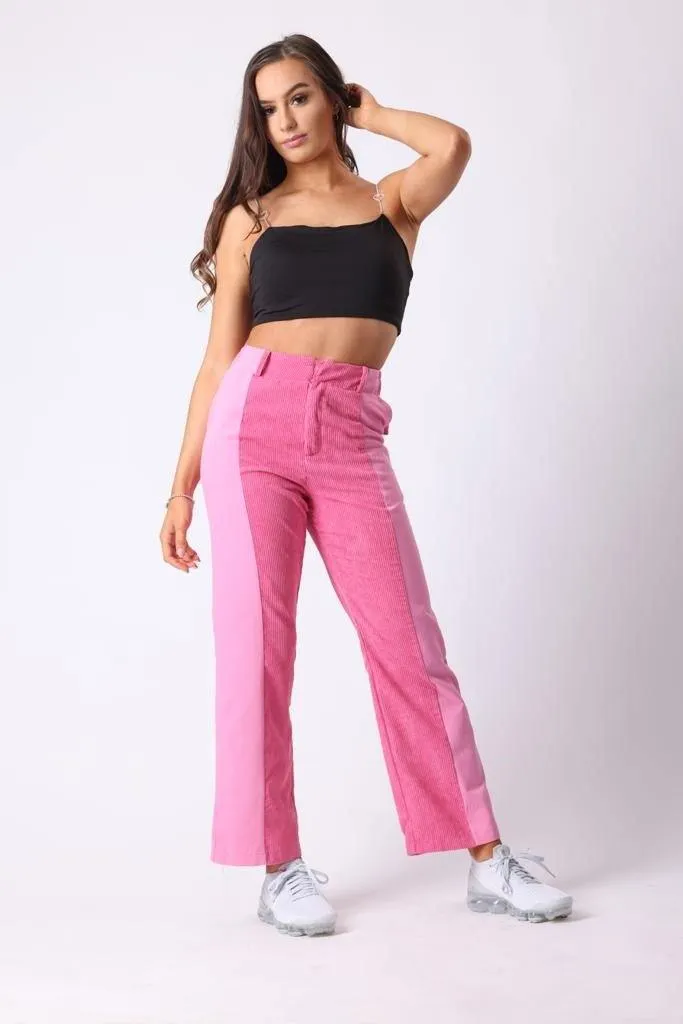 Cord Trousers in Pink