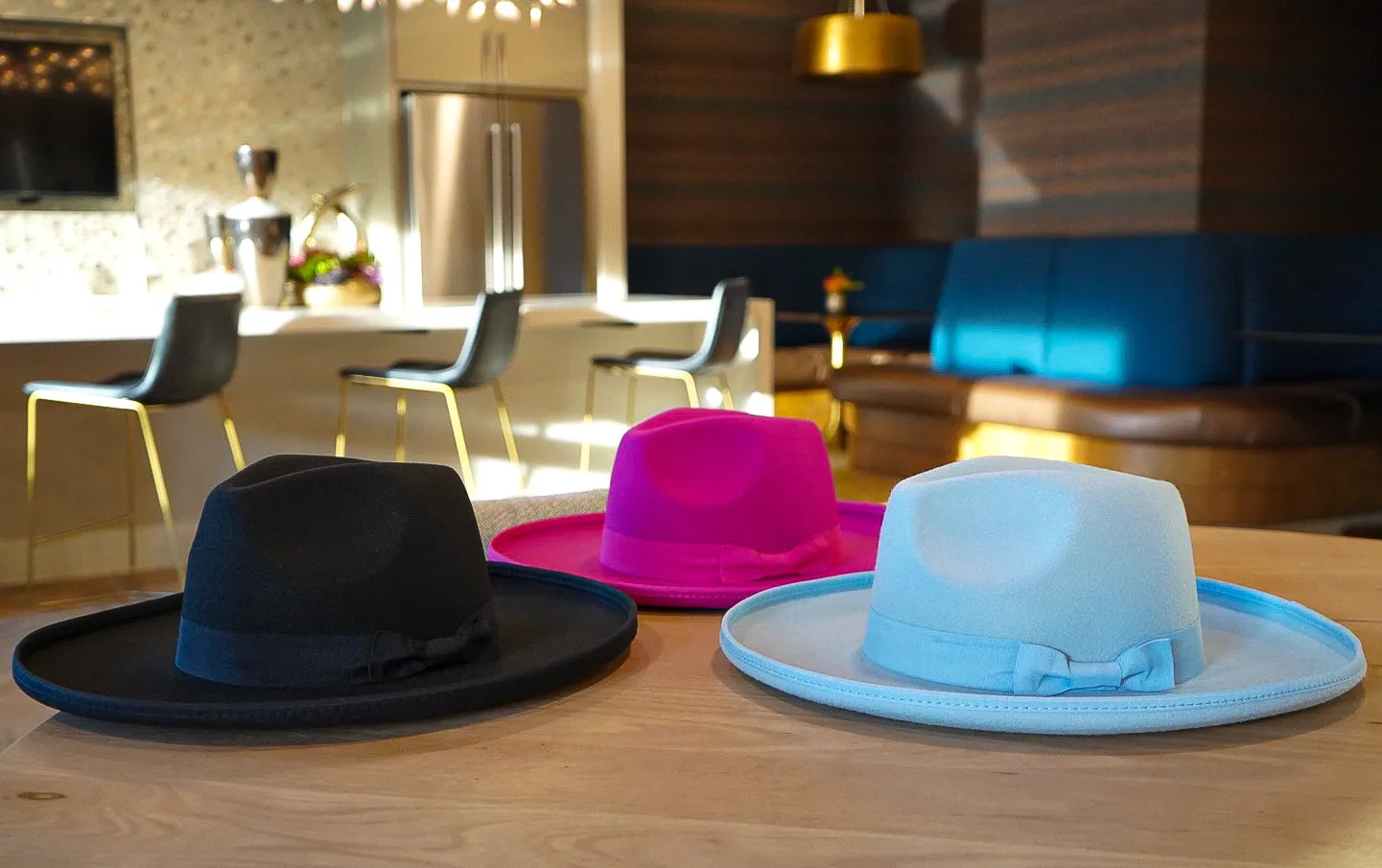 Dallas Pencil Brim Fedora - Fuchsia