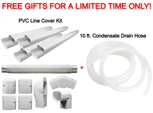 Free Pioneer® Decorative PVC Line Cover Kit   10 ft. Condensate Drain Hose ($94.99 Value)