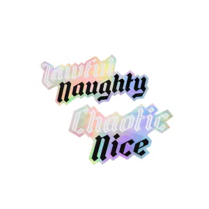 Gift with $55 Purchase - Chaotic Nice & Lawful Naughty Sticker Set