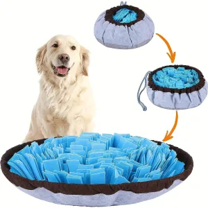 Interactive Pet Supplies - Round Shaped Sniffing Pad for Dogs - Hide Treats and Encourage Natural Foraging Instincts