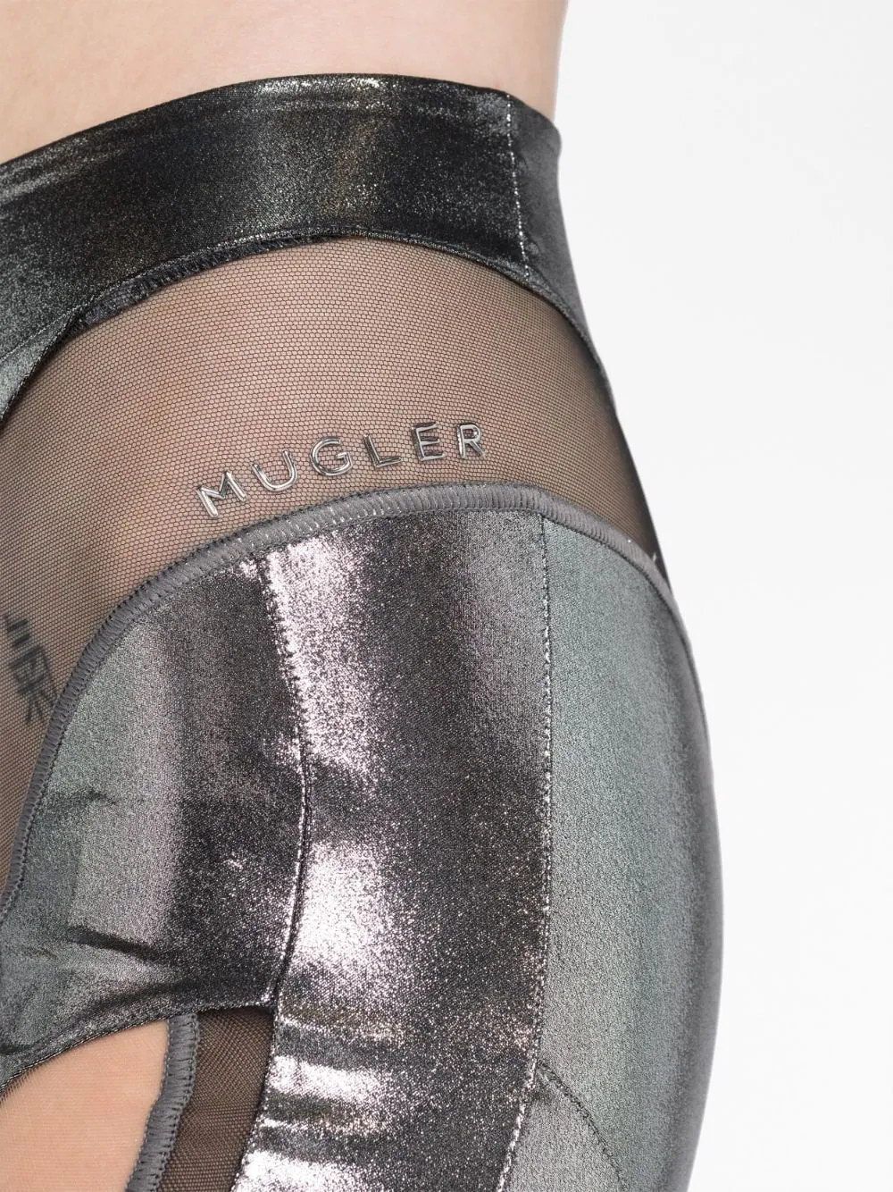 MUGLER Trousers Silver