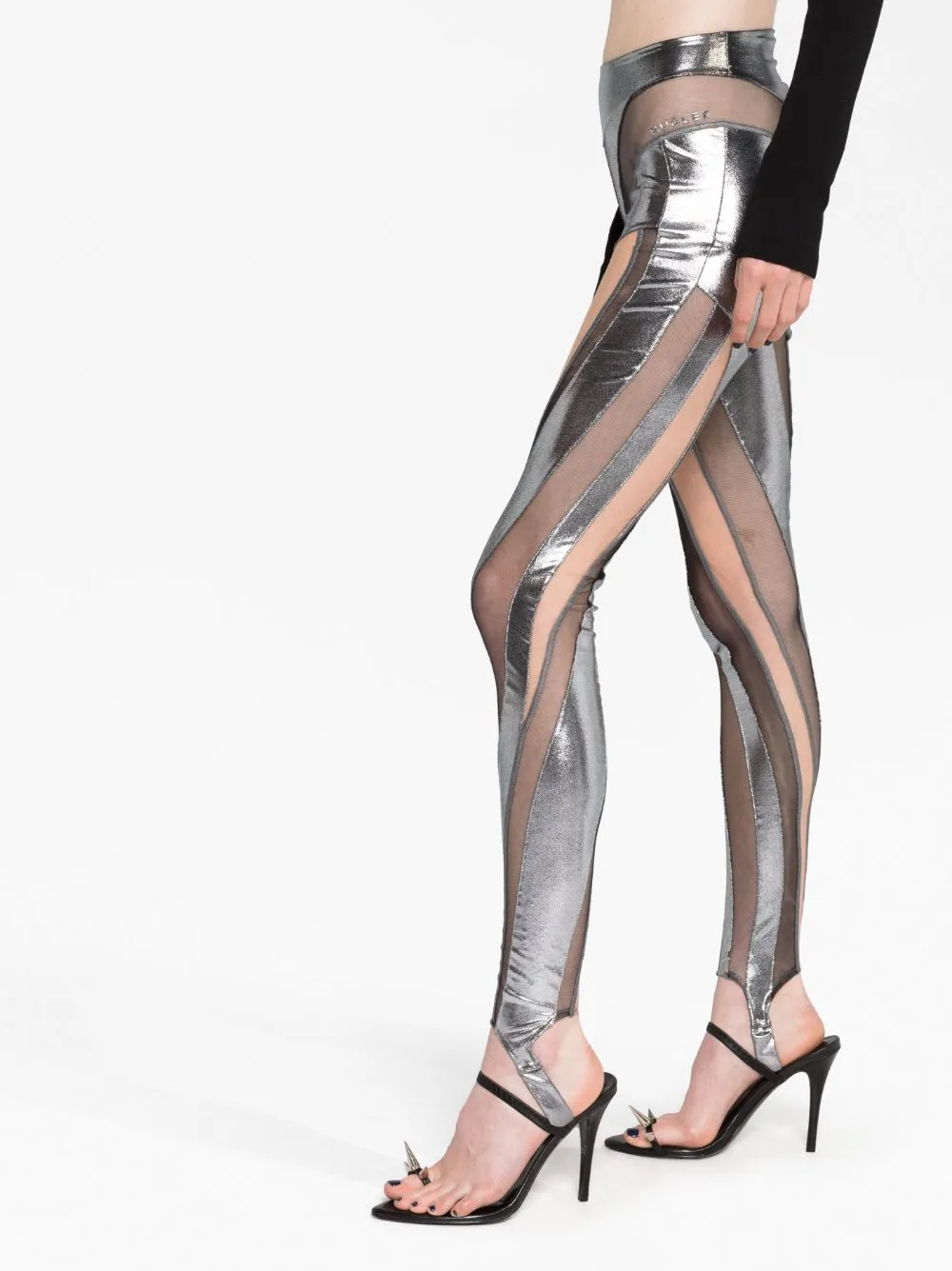 MUGLER Trousers Silver