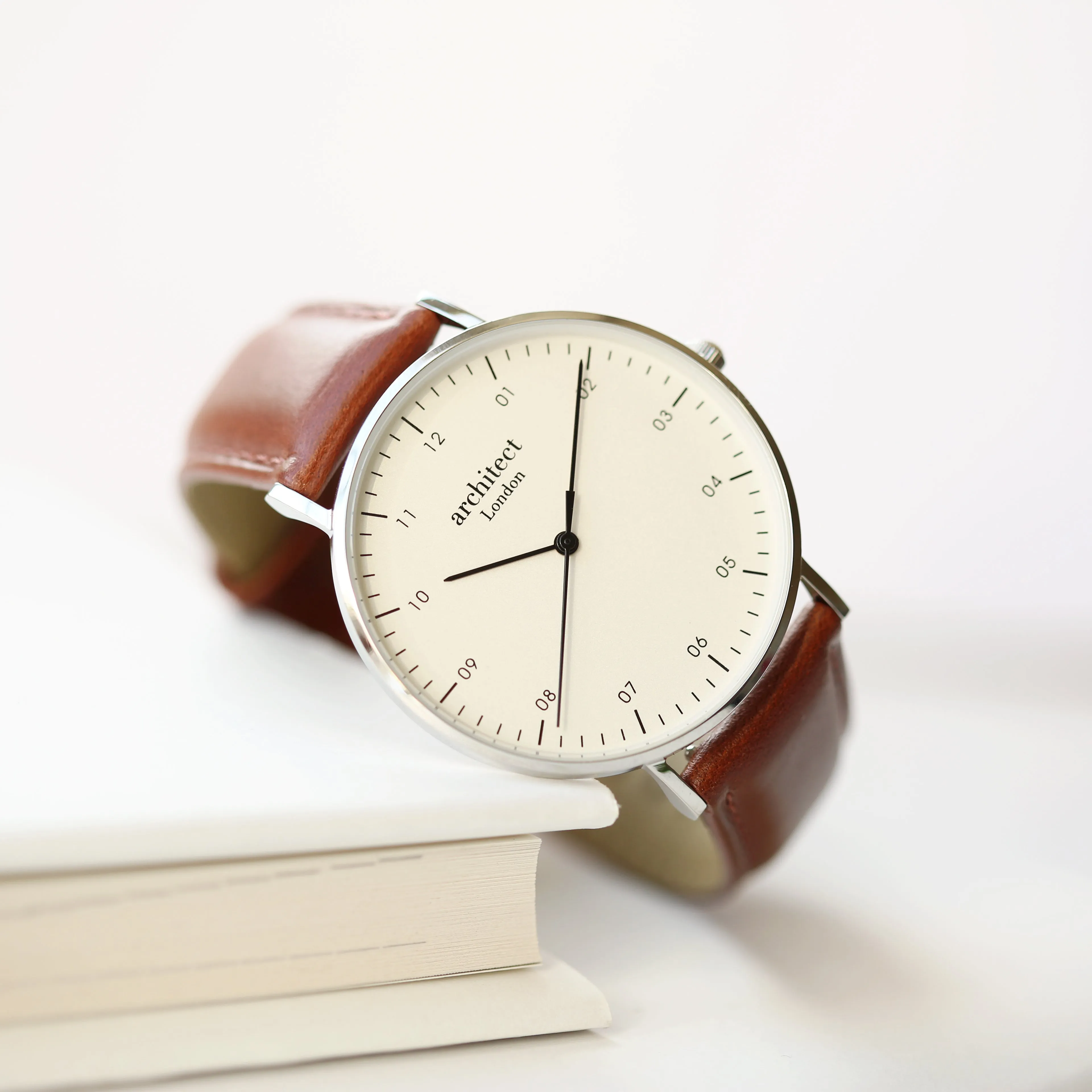 Personalised Men's Architect Zephyr Walnut Contactless Payment Watch