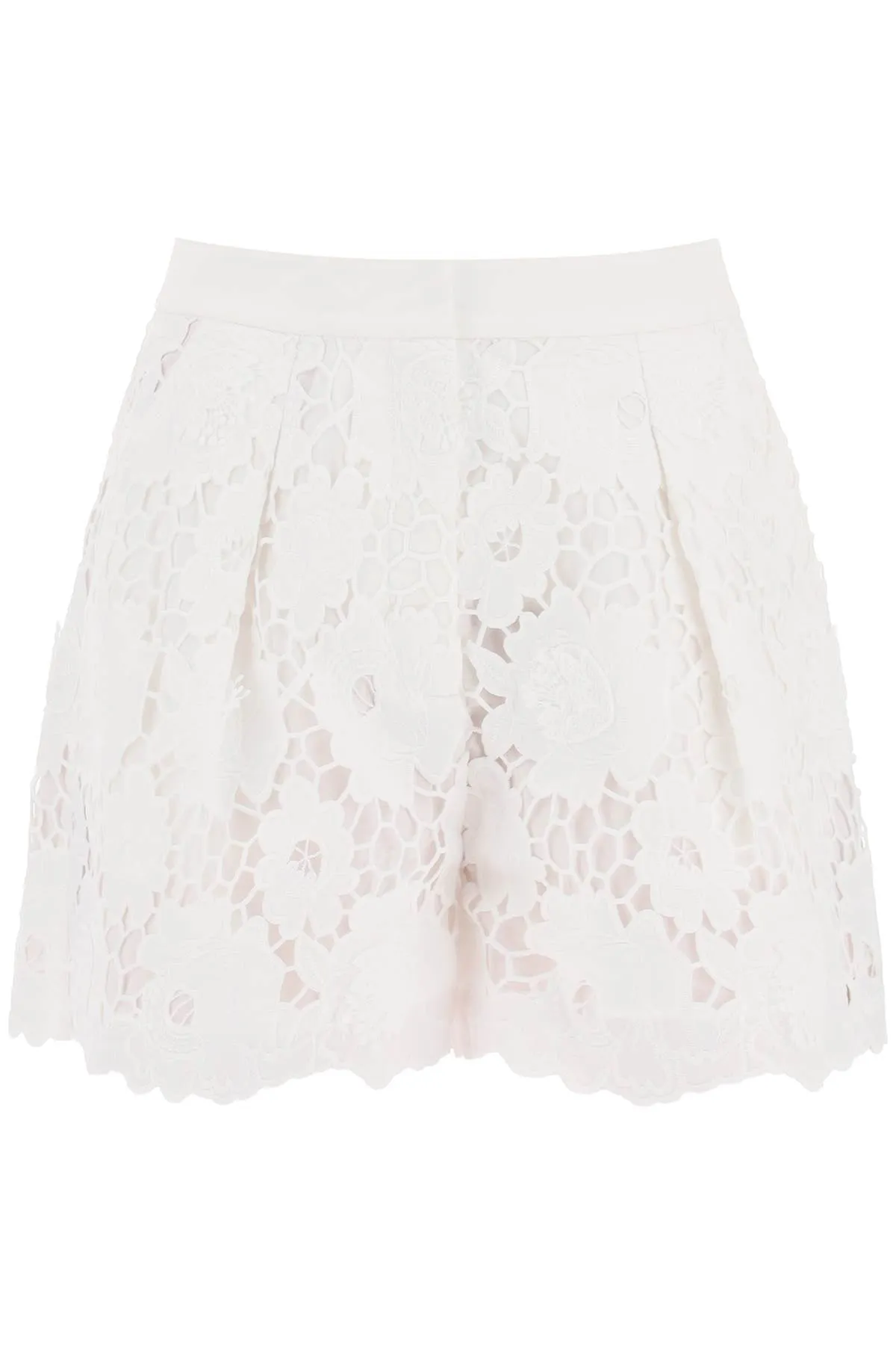 Self portrait cotton floral lace shorts