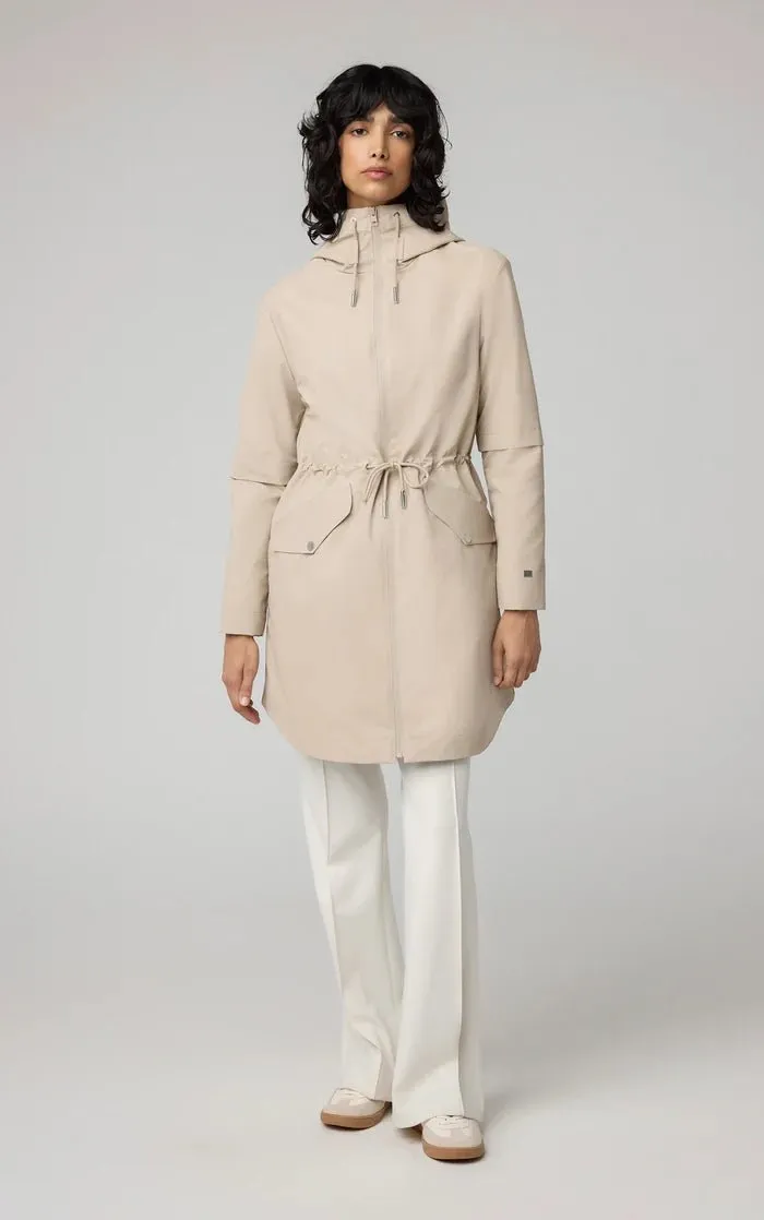 SOIA&KYO SOPHIE - Relaxed A-Line Raincoat With Hood