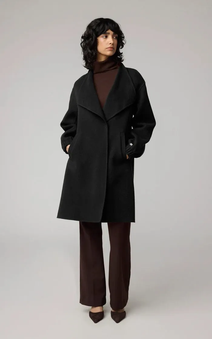 SOIA&KYO SUZIE - Relaxed-Fit Double Face Wool Martingale Coat