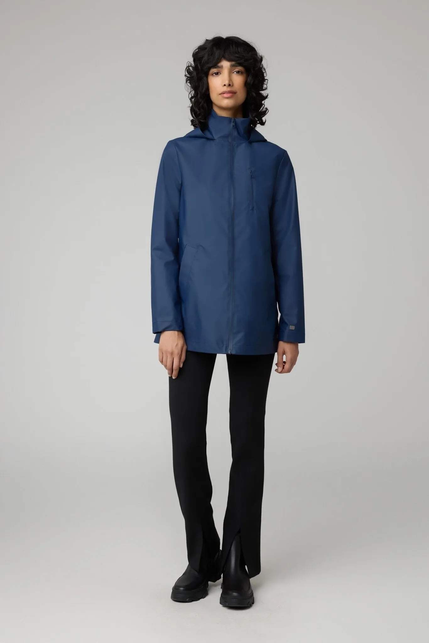 SOIA&KYO THELMA - Semi-fitted Raincoat With Hood