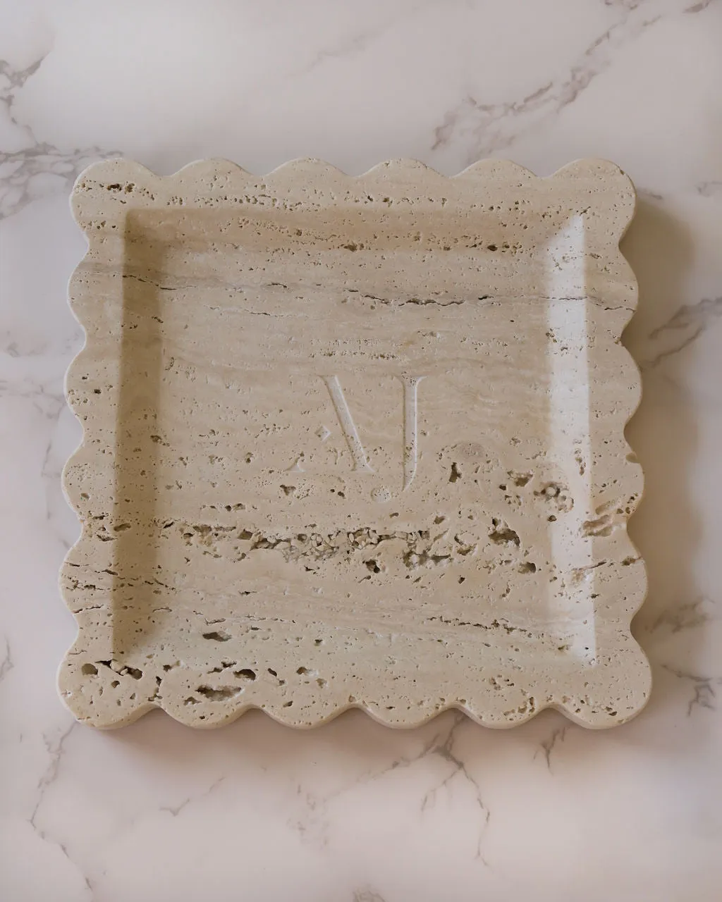 The Luv Aj Travertine Tray