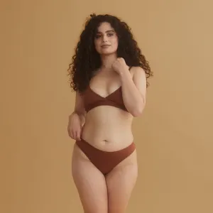 Tutti Organic Cotton Bralette - Chestnut