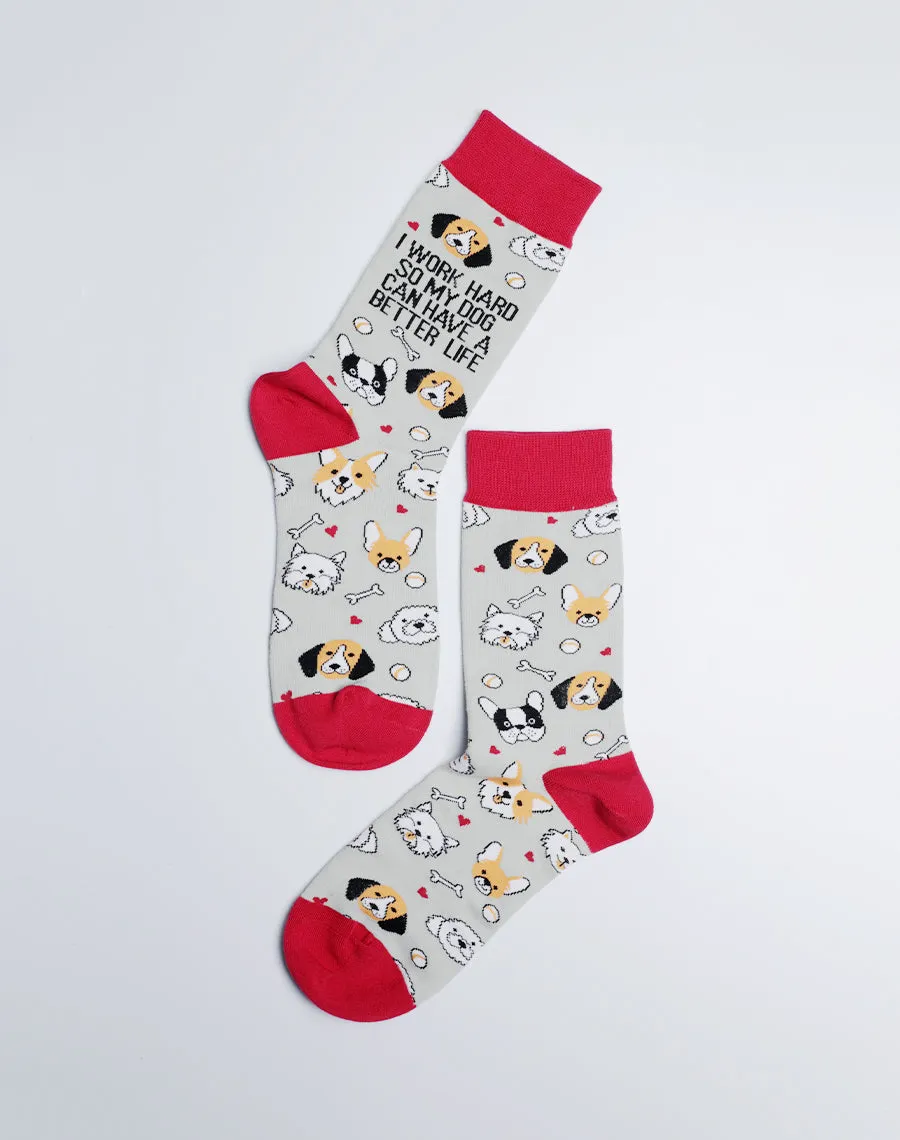 Women's Better Life Dog Crew Socks